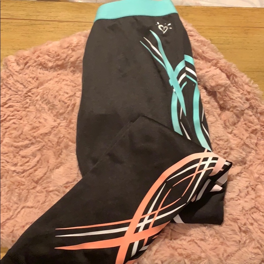 Girls Justice Athletic Stretch Pants Size 8